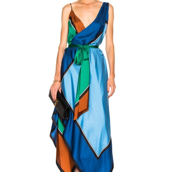 dvf scarf dress